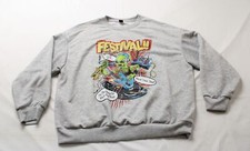 Shein Women's EZwear Round Neck Long Sleeve Sweatshirt AG4 Light Grey Medium