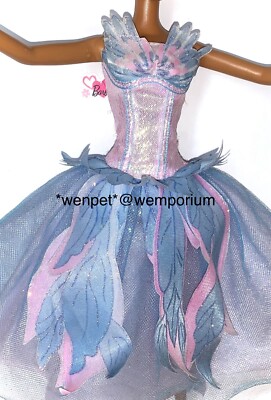 Barbie Schwanensee Odette Kleid Prinzessin Kleid Puppenkleidung Vintage