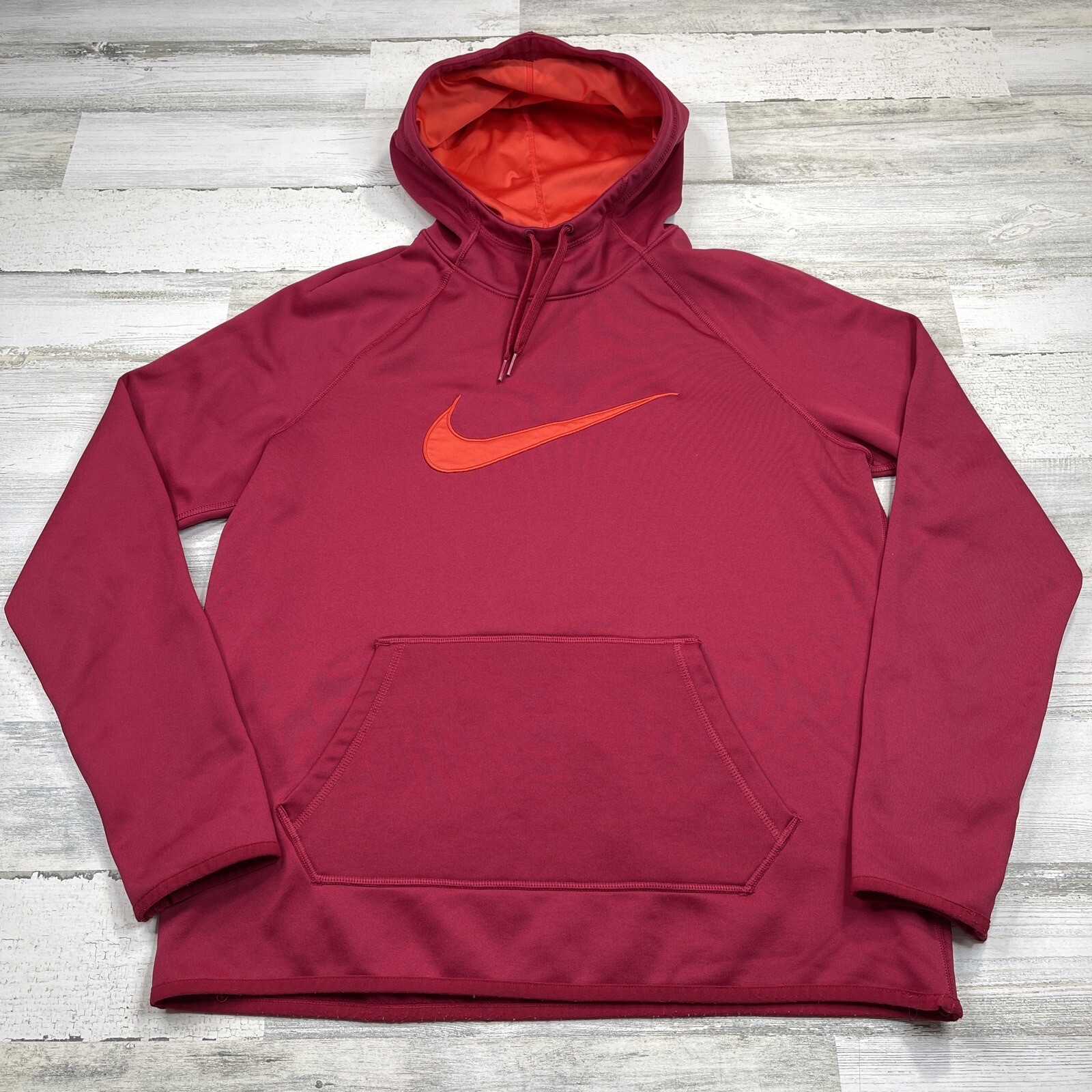 Nike Hoodie Sweatshirt Mens Medium Red 
