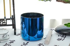 Cosmic Crystal Sound Bowl G Throat Chakra Quartz Crystal Singing Bowl 6"