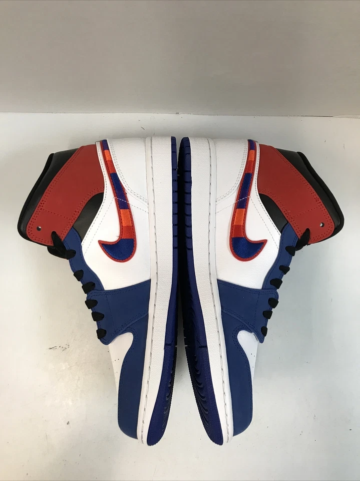 Jordan 1 Mid Multicolor Swoosh 2019 Talla 9.5 Nuevo 852542-146 Foto 3 de 4