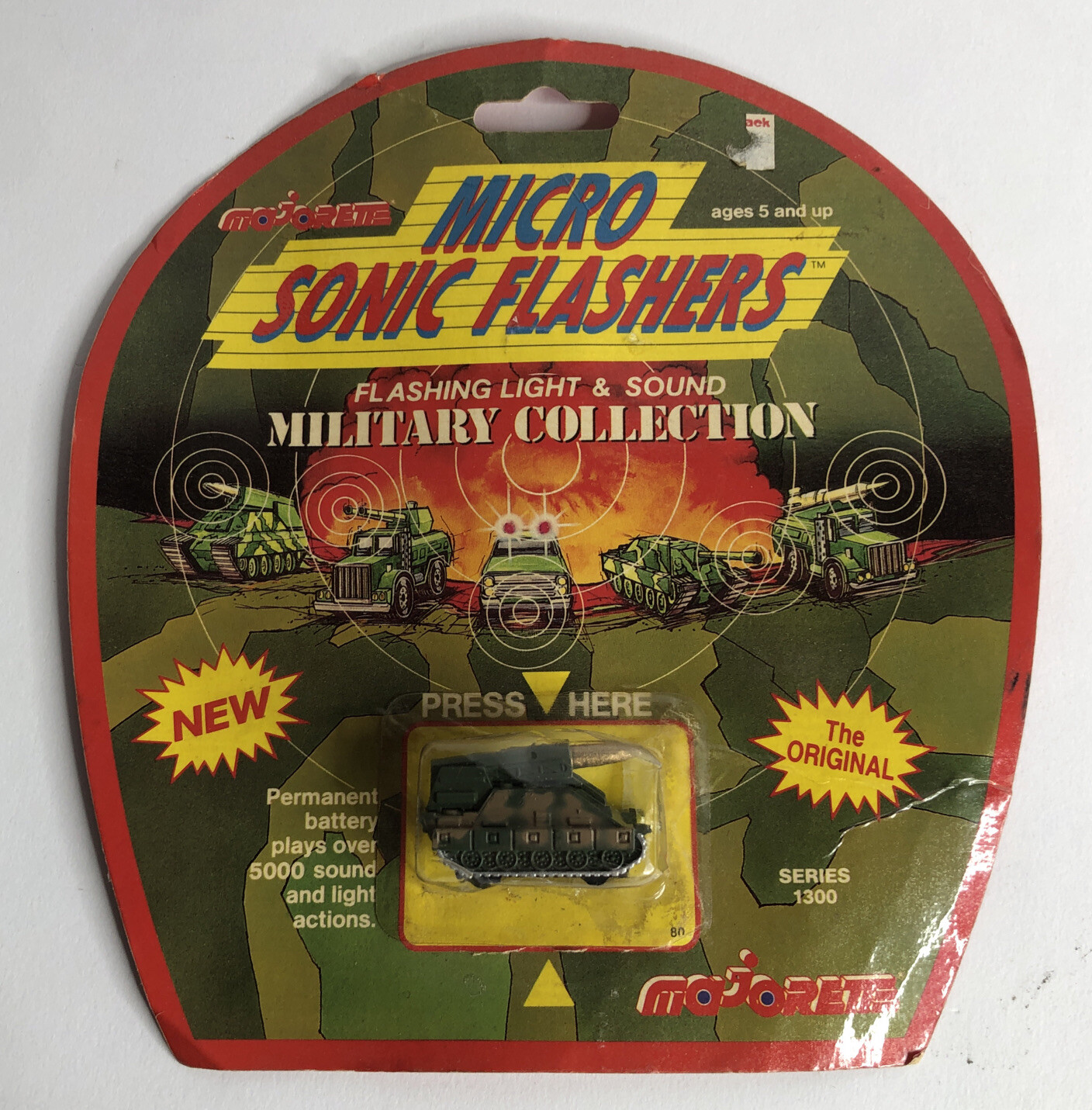Vintage 1989 Majorette Micro Sonic Flashers Military Missile Launcher ...