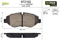 Valeo 872192 Bremsbelagsatz, Scheibenbremse FüR MERCEDES-BENZ VW