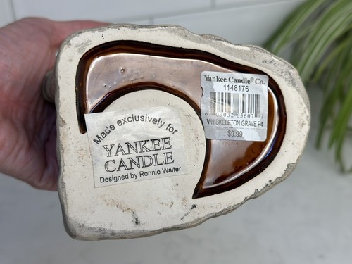 YANKEE CANDLE BONEY BUNCH SIX FEET UNDER GRAVE TEELICHTHALTER Halloween Rarität - Bild 9 von 9