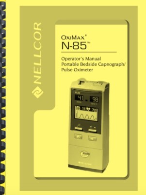 Nellcor OxiMax N-85 Handheld Capnograph/Pulse Oximeter OWNER'S MANUAL