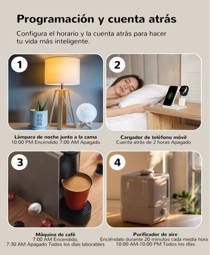Porik Presa Intelligente WiFi 16A Smart Plug Compatibile con Alexa e Google Home - Foto 6 di 8