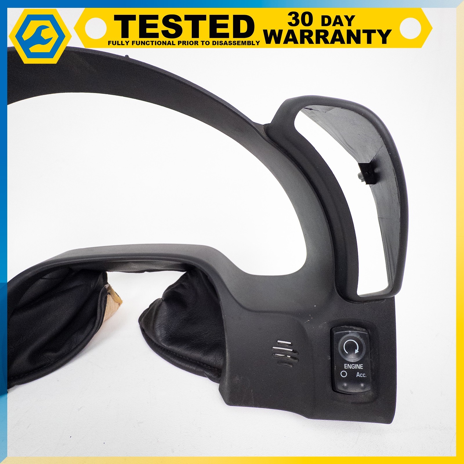 05-13 CHEVROLET CORVETTE C6 INSTRUMENT CLUSTER TRIM PLATE ASSEMBLY BLACK OEM