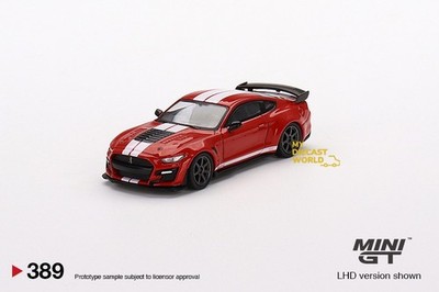 1/64 MINI GT #389 FORD MUSTANG SHELBY GT500 WIDEBODY FORD RACE RED