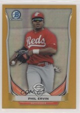 2014 Bowman Draft Top Prospects Chrome Gold Refractor 6/50 Phil Ervin 03rx