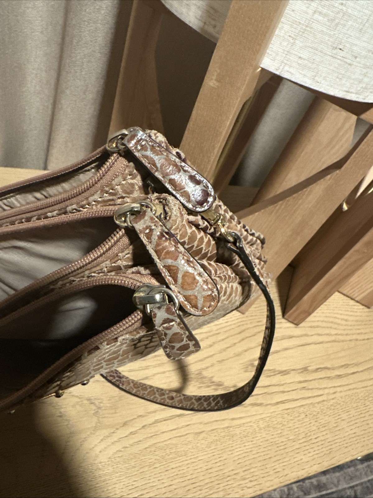 MICHAEL Kors Vintage Sloan Python Embossed Print … - image 6