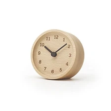 Lemnos desk clock MUKU desk clock Buna LC12-05 BN Lemnos