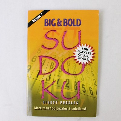 Big & Bold Sudoku Digest - Large Print Puzzle Book, Brand New