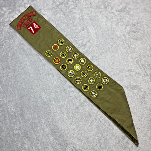 Vintage BSA Boy Scout Sash Michigan Patches 40s