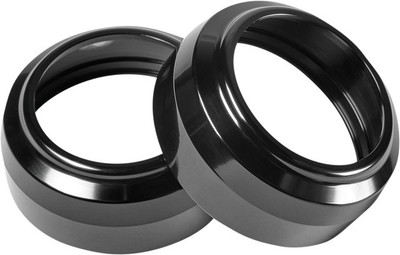 Performance Machine Fork Dust Caps 49mm Black Harley Davidson Dyna/Softail