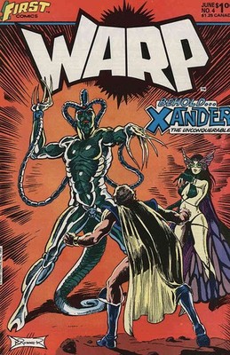 Warp #4 FN; First | Steve Ditko Back-Up - w/Bag+Board