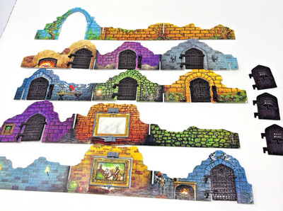 Dark World Board Game 1992 Replacement Parts Walls Doors Windows