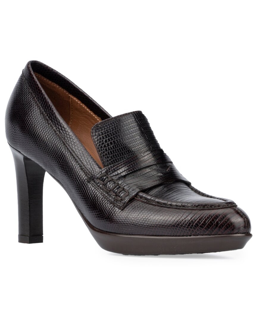 Aquatalia Rella Weatherproof Leather Pump Women's Red 9
