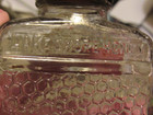 Vintage Glass Lake Shore Pure Honey Bee Jar Honeycomb Threaded Metal Lid 14 oz — photo 3