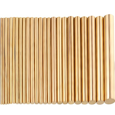 #ad 24 Pcs Brass Rods round Brass Pins for Knife Handles Assorted Diameter $26.99