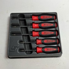 Snap-on SGDTX50BR 5-Piece TORX® Instinct® Soft Grip Screwdriver Set (Red) [Used]