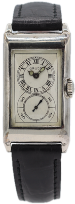 Boîtier Montre Homme Gruen Vintage Argent - 27,68 Mm - Ancien Stock Suisse