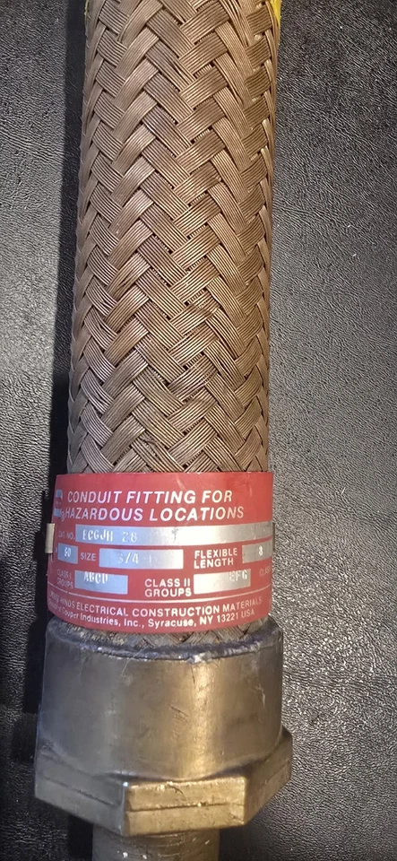 Montaje de conducto a prueba de explosiones Crouse-Hinds ECG-JH28 3/4" X 8" NUEVO DE STOCK Foto 2 de 4