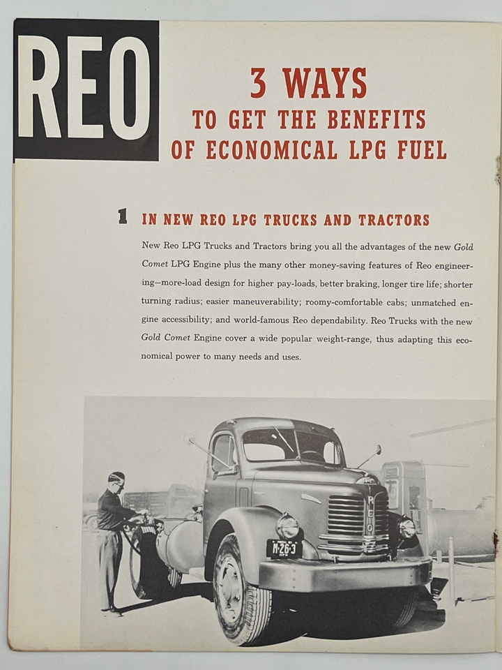 1954 NOW! A REO Gold Comet for LPG Liquid Propane Gas Truck Engine ...