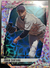 2025 Panini Prizm Johan Santana Cherry Blossom Prizm #28 /20 Minnesota Twins