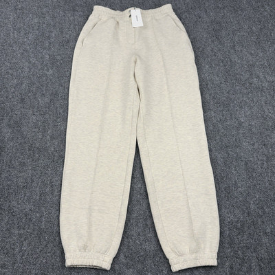 NEW SPANX AirEssentials Brushed Jogger in Heather Cream Womens Small Soft 50888R