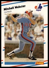 1988 Fleer #199 Mitchell Webster