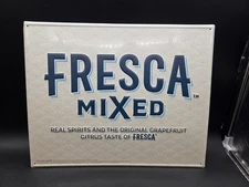 Fresca NOS Mixed Metal Tin Sign Vodka Seltzer Bar 2022 Coca-cola 16x20 Inches