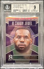 2018-19 Panini Spectra LeBron James Headliners SSP Case Hit BGS 9 Lakers
