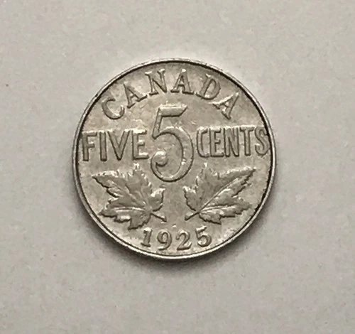 1925 Canada 5 Cents — photo from another recent sale