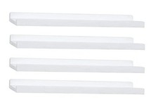 Long Floating Shelves With Lip,Picture Ledge Shelves Set of 4,Rustic Photo