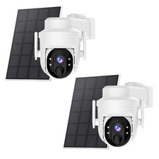 2PK Solar Battery Powered Wireless Security Camera System WiFi IP Outdoor Home