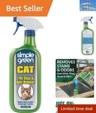 32oz Cat Stain  Odor Remover - Biodegradable Enzyme Cleaner for Pet Messes