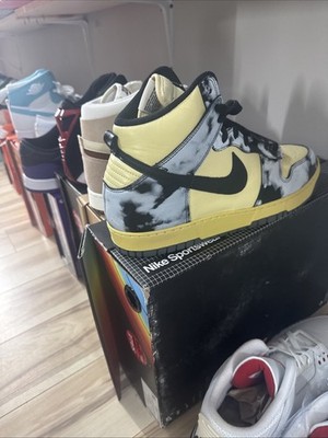 Size 15 - Nike Dunk 1985 High Black Acid Wash