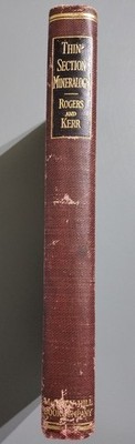 Vintage 1933 Book Thin Section Mineralogy First Edition Second Impression