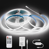 LED Strip 10M 24V Dimmbar Kaltweiß 6000K Selbstklebend 320 Leds/M FüR Indirekte