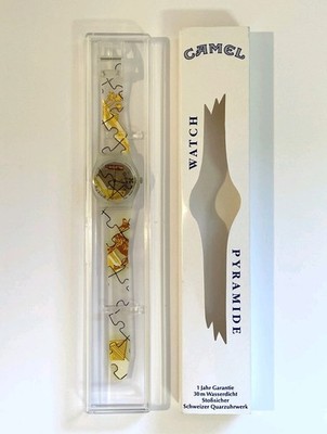 Camel Pyramide Armbanduhr   XWII 5738B   Quarz Schweiz   UNGETRAGEN NEU in OVP