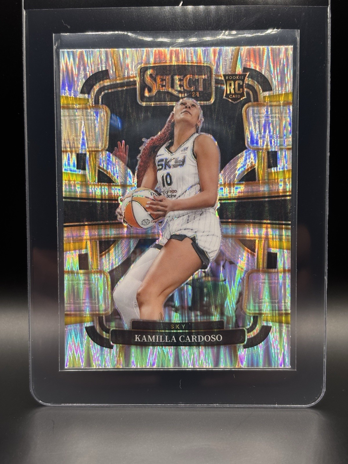 2024 Panini Select WNBA - Concourse Kamilla Cardoso #33 Silver Flash Prizm (RC)