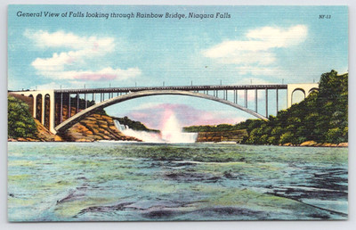 Niagara Falls Rainbow Bridge Postcard #1167