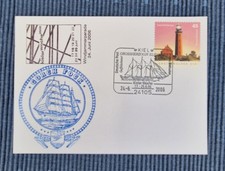 Postkarte mit Schiffsstempel Kieler Woche  2006 , Gorch Fock