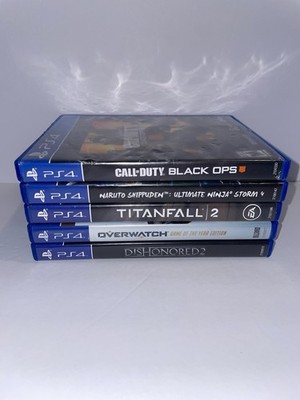   PS4 / PlayStation 4 Game Bundle Black Ops 4, Titanfall 2/ Dishonored 2 + More
