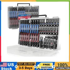 41-Pc Magnetic Impact Nut Driver Set Metric SAE Deep + Ratchet Wrench & Sockets