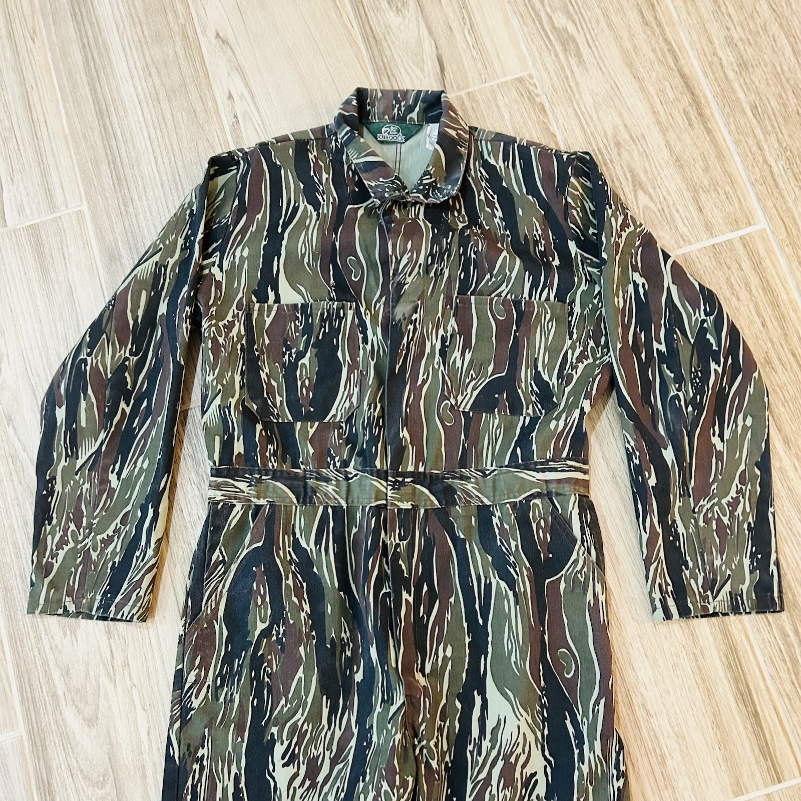 Bass Pro Shop Duck Camouflage Coveralls Mens Size Medium Regular Made In USA