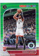 2019-20 Hoops Premium Stock #257 Terence Davis II Prizms Green
