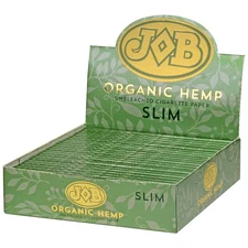 24PC DISPLAY - JOB Organic Hemp Rolling Papers - Slim