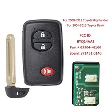 For 08-12 Toyota Highlander Rav4 Smart Remote Key Fob Hyq14aab Board 271451-0140