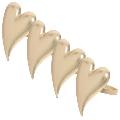 4 PCS Napkin Ring Gold Christmas Dining Table Buckles - Afbeelding 3 van 12